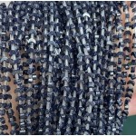 No_1606_Synthetic Blue Sandstone Center Drilled (short) Crescent Bead_4mm_(Sold Per Strand)
