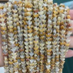 No_1618_Natural Crazy Agate Center Drilled (short) Crescent Bead_6mm_(Sold Per Strand)