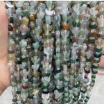 No_1624_Natural Indian Agate Center Drilled (short) Crescent Bead_8mm_(Sold Per Strand)