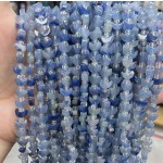 No_1630_Natural Blue Aventurine Center Drilled (short) Crescent Bead_8mm_(Sold Per Strand)