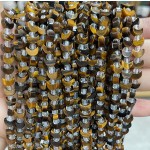 No_1632_Natural Yellow Tiger Eye Stone Center Drilled (short) Crescent Bead_8mm_(Sold Per Strand)