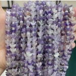 No_1634_Natural Amethyst Center Drilled (short) Crescent Bead_8mm_(Sold Per Strand)