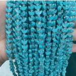 No_1637_Synthetic Blue Turquoise Center Drilled (short) Crescent Bead_8mm_(Sold Per Strand)