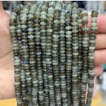 No_1712_Natural Labradorite Flying Saucer Beads_6*3mm_(Sold Per Strand)
