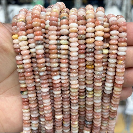 No_1713_Natural Red Cotton Agate Flying Saucer Beads_6*3mm_(Sold Per Strand)