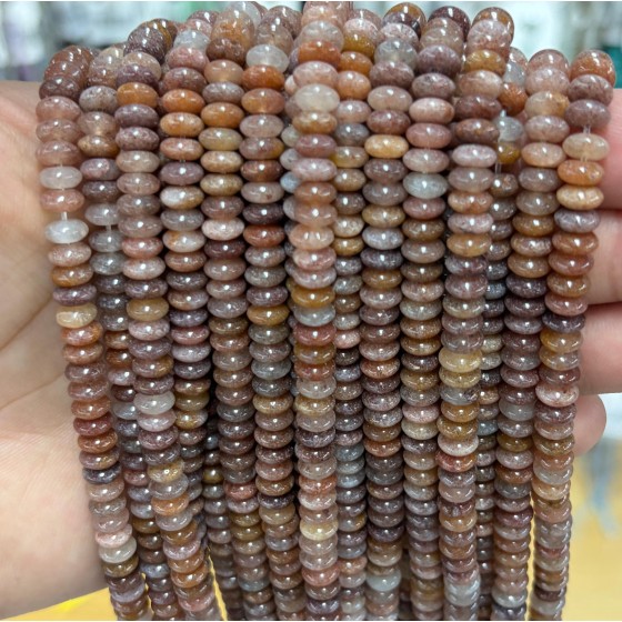 No_1730_Natural Purple Aventurine Stone Flying Saucer Bead_6*3mm_(Sold Per Strand)