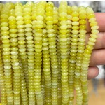 No_1731_Natural Lemon Jade Flying Saucer Bead_6*3mm_(Sold Per Strand)