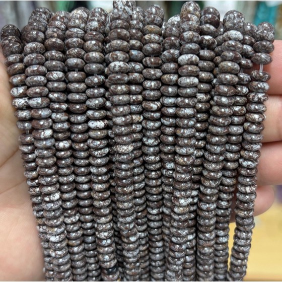 No_1732_Natural Coffee Labradorite Saucer Beads_6*3mm_(Sold Per Strand)