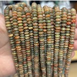 No_1736_Natural Medium Green Stone Saucer Beads_6*3mm_(Sold Per Strand)