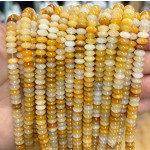 No_1737_Natural Yellow Jade Saucer Beads_6*3mm_(Sold Per Strand)