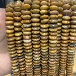 No_1797_Natural Picture Jasper Flying Saucer Bead_10*5mm_(Sold Per Strand)