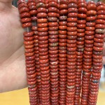 No_1809_Natural Red Jasper Spacer_10*4mm_(Sold Per Strand)