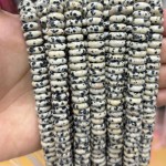 No_1814_Natural Dalmation Jasper Spacer_10*4mm_(Sold Per Strand)