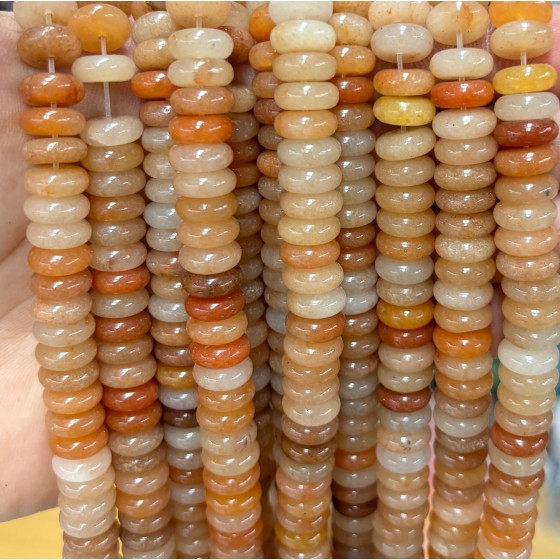 No_1818_Natural Red Aventurine Spacer_10*4mm_(Sold Per Strand)