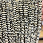 No_1871_Natural Dalmation Jasper Flying Saucer Beads_8*4mm_(Sold Per Strand)