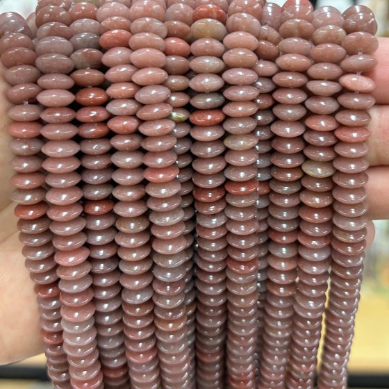 No_1877_Natural Purple Aventurine Flying Saucer Bead_8*4mm_(Sold Per Strand)