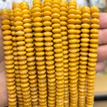 No_1892_Natural Old Yellow Jade Flying Saucer Bead_8*4mm_(Sold Per Strand)