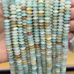 No_1893_Natural Amazonite Flying Saucer Bead_8*4mm_(Sold Per Strand)
