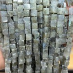 No_1928_Natural Labradorite Square Block Beads_6mm_(Sold Per Strand)