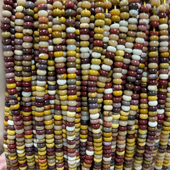 No_1988_Natural Yellow Jade Rondelle Beads_4*2mm_(Sold Per Strand)
