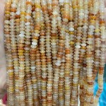 No_1996_Natural Gold Silk Jade Rondelle Beads_4*2mm_(Sold Per Strand)