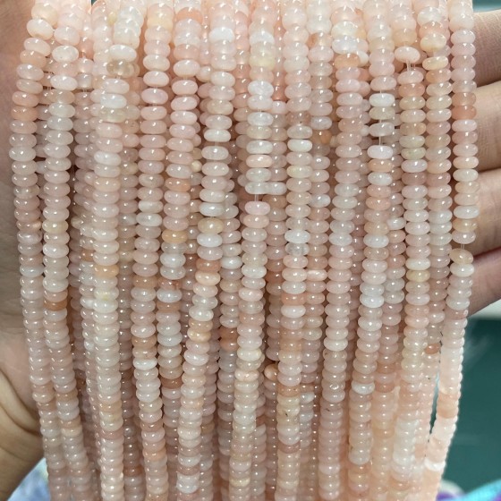No_2020_Natural Light Pink Aventurine Rondelle Beads_4*2mm_(Sold Per Strand)