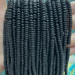 No_2030_Natural Black Stone Rondelle Beads_4*2mm_(Sold Per Strand)