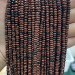 No_2039_Natural Golden Swan Stone Rondelle Beads_4*2mm_(Sold Per Strand)