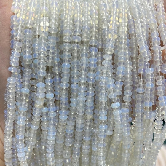 No_2040_Synthetic Opal Rondelle Beads_4*2mm_(Sold Per Strand)