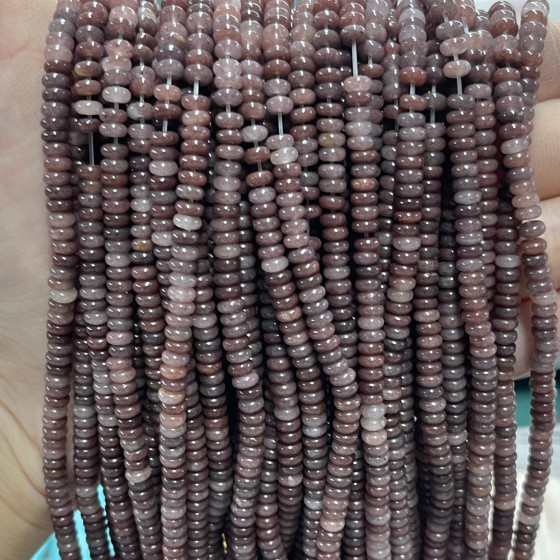 No_2043_Natural Purple Aventurine Rondelle Beads_4*2mm_(Sold Per Strand)