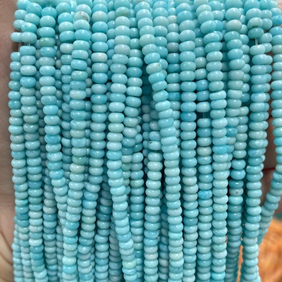 No_2048_Synthetic Blue Stone Rondelle Beads_4*2mm_(Sold Per Strand)