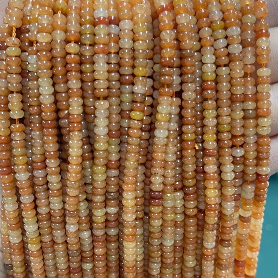 No_2050_Natural Red Aventurine Rondelle Beads_4*2mm_(Sold Per Strand)