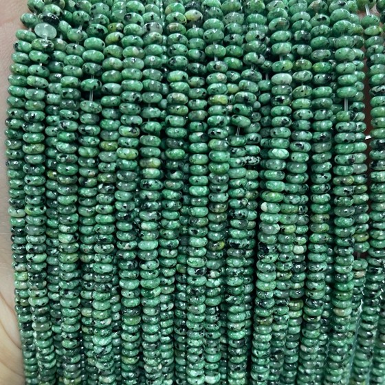 No_2053_Enhanced African Turquoise Rondelle Beads_4*2mm_(Sold Per Strand)