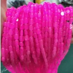 No_268_Enhanced Rose Red Chalcedony Rectangle Nugget Beads_4*7mm_(Sold Per Strand)