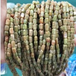 No_282_Natural Medium Unakite Rectangle Nugget_4*7mm_(Sold Per Strand)