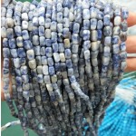No_287_Natural Blue Spot Jasper Rectangle Nugget_4*7mm_(Sold Per Strand)
