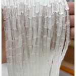 No_2135_Natural White Crystal Round Tube_4*13mm_(Sold Per Strand)