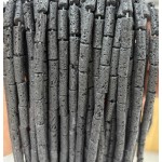 No_2138_Natural Volcanic Stone Round Tube_4*13mm_(Sold Per Strand)