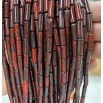 No_2143_Natural Red Jasper Round Tube_4*13mm_(Sold Per Strand)