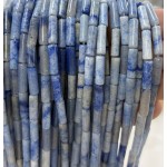 No_2170_Natural Blue Aventurine Round Tube_4*13mm_(Sold Per Strand)