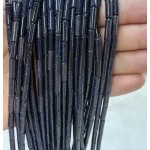 No_2198_Synthetic Blue Sand Stone Round Tube_4*13mm_(Sold Per Strand)