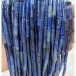 No_2201_Enhanced Blue Aventurine Round Tube_4*13mm_(Sold Per Strand)