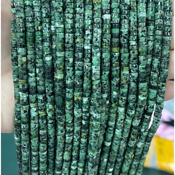 No_2214_Enhanced African Turquoise Disc (heishi) Spacer Beads_4*2mm_(Sold Per Strand)
