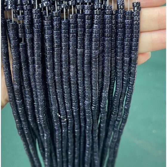 No_2231_Synthetic Blue Sandstone Disc (heishi) Spacer Beads_4*2mm_(Sold Per Strand)