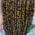 No_2238_Natural Yellow Tiger Eye Stone Disc (heishi) Spacer Beads_4*2mm_(Sold Per Strand)