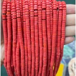 No_2245_Synthetic Red Jasper Disc (heishi) Spacer Beads_4*2mm_(Sold Per Strand)