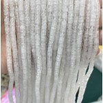 No_2249_Natural White Crystal Disc (heishi) Spacer Beads_4*2mm_(Sold Per Strand)