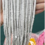No_2257_Natural White Turquoise Disc (heishi) Spacer Beads_4*2mm_(Sold Per Strand)