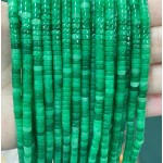 No_2263_Enhanced Dry Green Jadedisc (heishi) Spacer Beads_4*2mm_(Sold Per Strand)