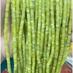 No_2267_Natural Lemon Jade Disc (heishi) Spacer Beads_4*2mm_(Sold Per Strand)